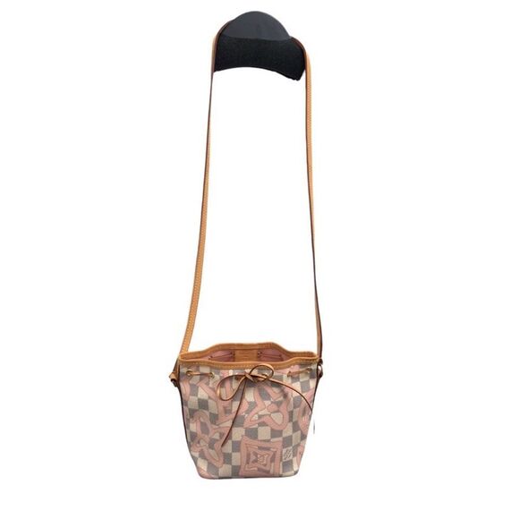 Louis Vuitton Nano Noe Damier Azur Canvas Shoulder Bag - Picture 6 of 12